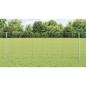 Preview: Zaun mit Pfosten Silber 0,8 x 100 m Stahl