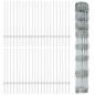 Preview: Zaun mit Pfosten Silber 1 x 100 m