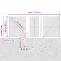 Preview: Zaunpfosten Silber 25 x 1 m (19 x 19 mm Draht) Stahl