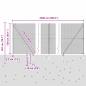 Preview: Zaunpfosten Silber 25 x 1,5 m (12 x 12 mm Netz) Stahl