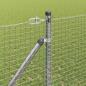 Preview: Zaunpfosten Silber 50 x 1,4 m (25 x 25 mm Netz) Stahl