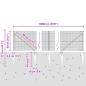 Preview: Zaunpfosten Silber 100 x 0,5 m (12 x 12 mm Maschen) Stahl