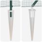 Preview: Zaunpfosten Grün 10 x 1,5 m (16 x 16 mm Gitter) Stahl und PVC