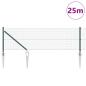 Preview: Zaunpfosten Grün 25 x 0,8 m (16 x 16 mm Netz) Stahl und PVC