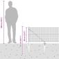 Preview: Zaunpfosten Grün 50 x 0,6 m (19 x 19 mm Mesh) Stahl und PVC
