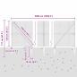 Preview: Zaunpfosten Grün 50 x 1,2 m (19 x 19 mm Netz) Stahl und PVC