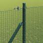 Preview: Geschweißter Drahtzaun mit Stacheln 50 x 1,4 m Grün Netz