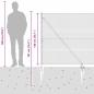 Preview: Zaunpfosten Grün 50 x 1,4 m (25 x 25 mm Netz) Stahl und PVC