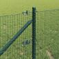 Preview: Geschweißter Drahtzaun mit Stacheln 100 x 0,8 m Grün Netz