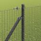Preview: Geschweißter Drahtzaun mit Stacheln 25 x 1,5 m Grau Netz
