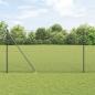Preview: ARDEBO.de - Zaunpfosten Grau 25 x 1,6 m (16 x 16 mm Netz) Stahl und PVC