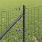 Preview: Geschweißter Drahtzaun mit Stacheln 50 x 0,6 m Grau Netz