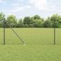 Preview: ARDEBO.de - Zaunpfosten Grau 50 x 1 m (25 x 25 mm Masche) Stahl und PVC