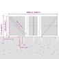 Preview: Zaunpfosten Grau 50 x 1,2 m (12 x 12 mm Maschen) Stahl und PVC