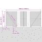 Preview: Zaunpfosten Grau 50 x 1,5 m (16 x 16 mm Maschen) Stahl und PVC