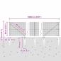 Preview: Zaunpfosten Grau 100 x 0,6 m (12 x 12 mm Netz) Stahl und PVC