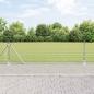 Preview: ARDEBO.de - Geschweißter Drahtzaun mit Betonsockel 10 x 0,6 m Silber Netz