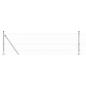 Preview: Zaunpfosten Silber 10 x 0,6 m (Masche 25 x 25 mm) Stahl