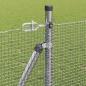 Preview: Zaunpfosten Silber 10 x 0,8 m (12 x 12 mm Maschendraht) Stahl