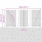 Preview: Zaunpfosten Silber 10 x 1,2 m (16 x 16 mm Netz) Stahl