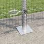 Preview: Geschweißter Drahtzaun mit Betonsockel 10 x 1,2 m Silber Netz
