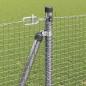 Preview: Geschweißter Drahtzaun mit Betonsockel 10 x 1,2 m Silber Netz