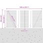 Preview: Zaunpfosten Silber 10 x 1,5 m (16 x 16 mm Gitter) Stahl