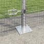 Preview: Zaunpfosten Silber 10 x 1,5 m (16 x 16 mm Gitter) Stahl