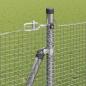 Preview: Zaunpfosten Silber 10 x 1,5 m (16 x 16 mm Gitter) Stahl