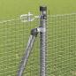 Preview: Zaunpfosten Silber 25 x 1,2 m (16 x 16 mm Maschen) Stahl