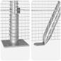 Preview: Zaunpfosten Silber 25 x 1,5 m (12 x 12 mm Netz) Stahl