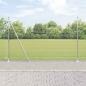 Preview: ARDEBO.de - Geschweißter Drahtzaun mit Betonsockel 25 x 1,5 m Silber Netz
