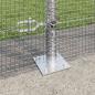 Preview: Geschweißter Drahtzaun mit Betonsockel 25 x 1,6 m Silber Netz