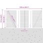 Preview: Zaunpfosten Silber 25 x 1,6 m (16 x 16 mm Netz) Stahl