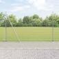 Preview: ARDEBO.de - Geschweißter Drahtzaun mit Betonsockel 25 x 1,6 m Silber Netz