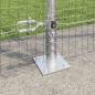 Preview: Geschweißter Drahtzaun mit Betonsockel 25 x 1,6 m Silber Netz