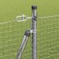 Preview: Geschweißter Drahtzaun mit Betonsockel 25 x 1,6 m Silber Netz