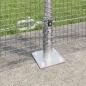 Preview: Zaunpfosten Silber 50 x 1,2 m (16 x 16 mm Netz) Stahl