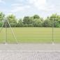 Preview: ARDEBO.de - Geschweißter Drahtzaun mit Betonsockel 50 x 1,2 m Silber Netz