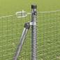 Preview: Geschweißter Drahtzaun mit Betonsockel 50 x 1,2 m Silber Netz