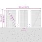Preview: Zaunpfosten Silber 50 x 1,4 m (16 x 16 mm Gewebe) Stahl