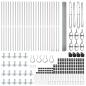 Preview: Zaunpfosten Silber 50 x 1,5 m (16 x 16 mm Maschen) Stahl
