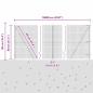 Preview: Zaunpfosten Silber 100 x 0,8 m (16 x 16 mm Netz) Stahl