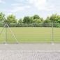 Preview: ARDEBO.de - Geschweißter Drahtzaun mit Betonsockel 100 x 1 m Silber Netz
