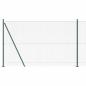 Preview: Zaunpfosten Grün 10 x 1,5 m (16 x 16 mm Gitter) Stahl und PVC