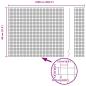 Preview: Zaunpfosten Grün 25 x 0,8 m (16 x 16 mm Netz) Stahl und PVC