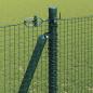 Preview: Geschweißter Drahtzaun mit Betonsockel 25 x 1,2 m Grün Netz