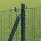 Preview: Geschweißter Drahtzaun mit Betonsockel 25 x 1,2 m Grün Netz