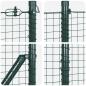Preview: Zaunpfosten Grün 25 x 1,4 m (25 x 25 mm Maschen) Stahl und PVC