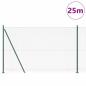 Preview: Zaunpfosten Grün 25 x 1,5 m (16 x 16 mm Netz) Stahl und PVC